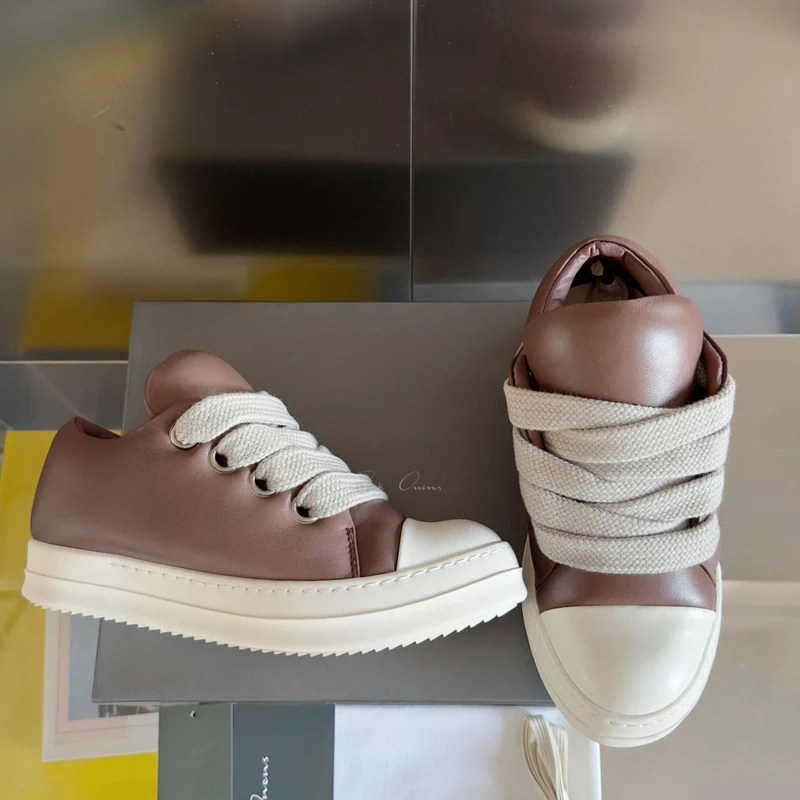 Rick Owens Brown Low-Top Sneakers - Soul Replicas