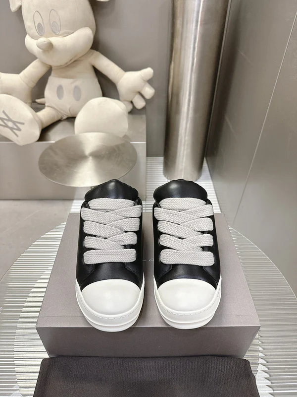 Rick Owens Black Low-Top Sneakers - Soul Replicas