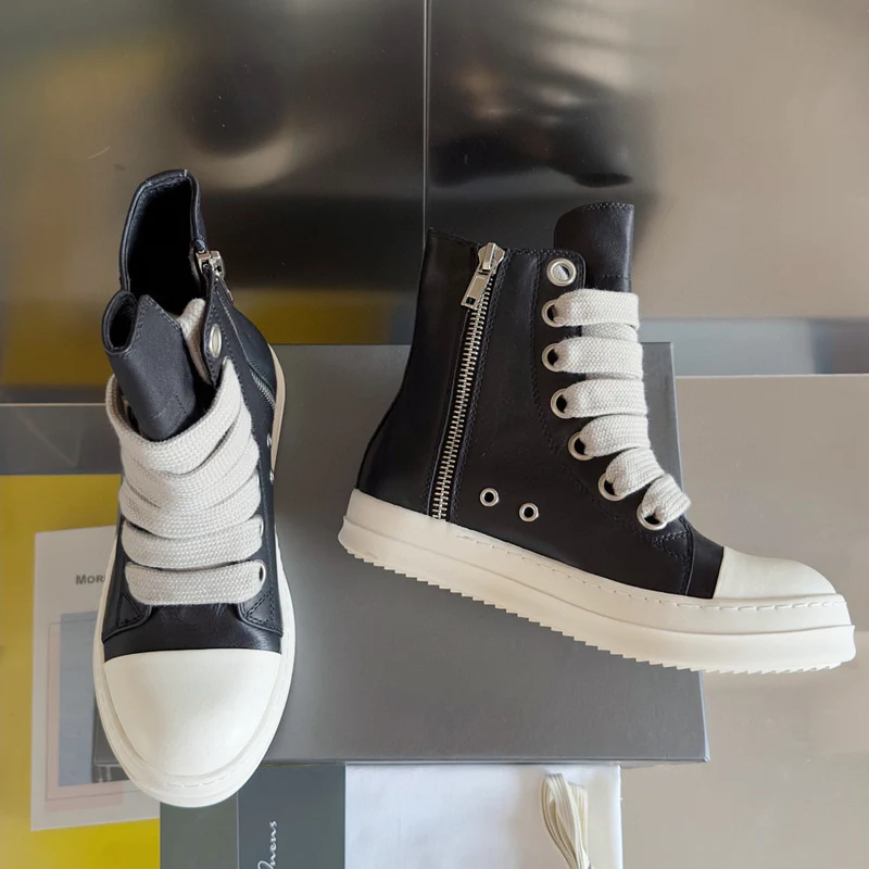 Rick Owens Black High-Top Sneakers - Soul Replicas