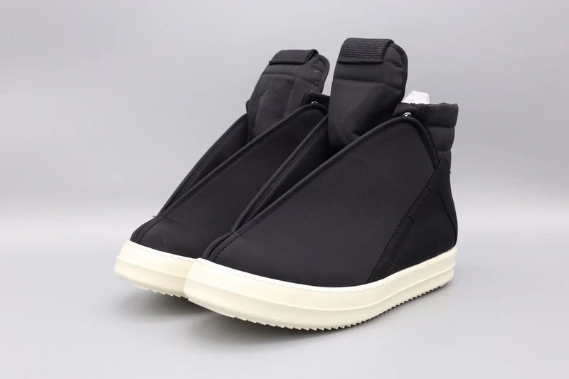 Rick Owens Black Wrap-Around High-Top Sneakers - Soul Replicas