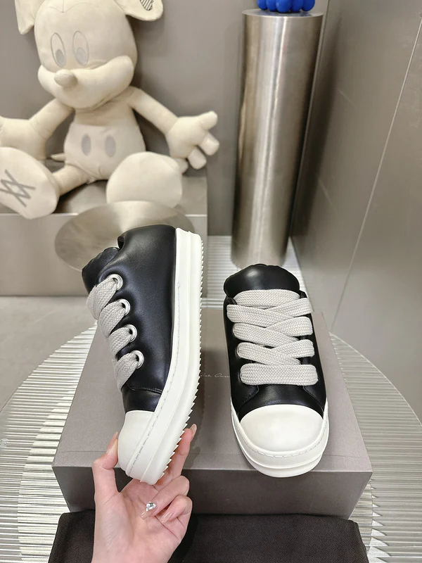Rick Owens Black Low-Top Sneakers - Soul Replicas