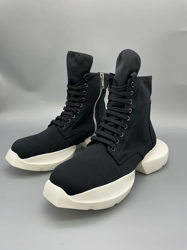 Rick Owens Black High-Top Platform Sneakers - Soul Replicas