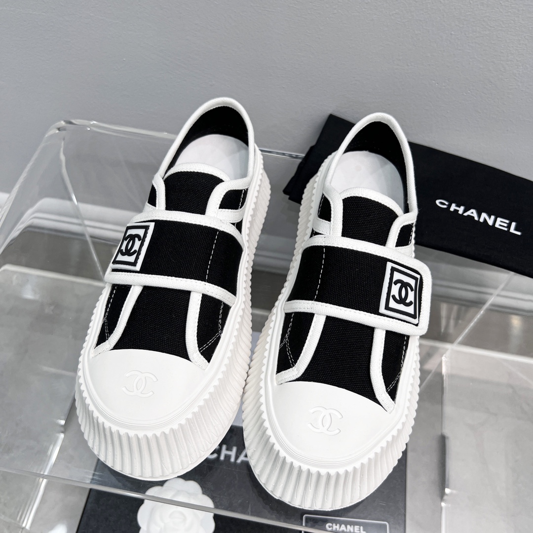 Chanel Women's Sneakers Black For Women - Soul Replicas