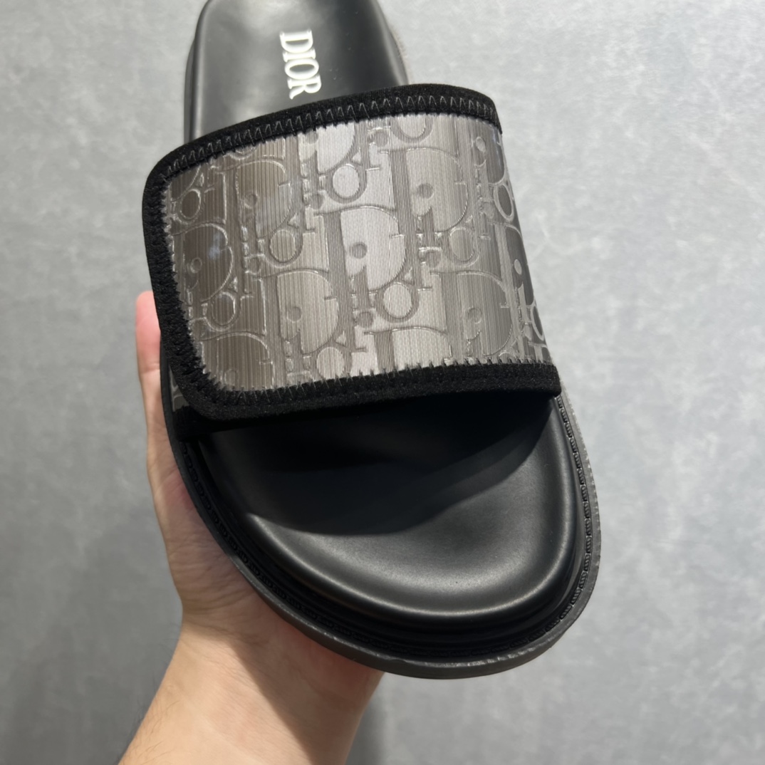 Christian Dior Alpha Sandal Black For Men CD - Soul Replicas