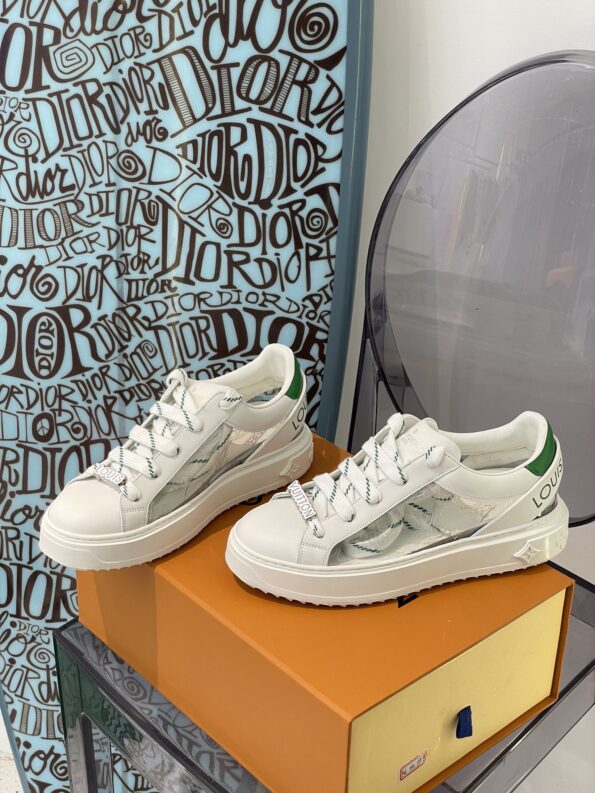 Louis Vuitton Women's Time Out Sneaker Green For Women LV - Soul Replicas