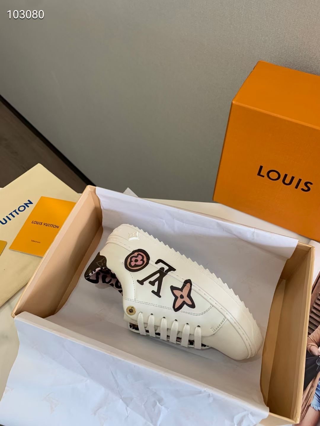 Louis Vuitton Time Out Sneaker White For Women LV - Soul Replicas