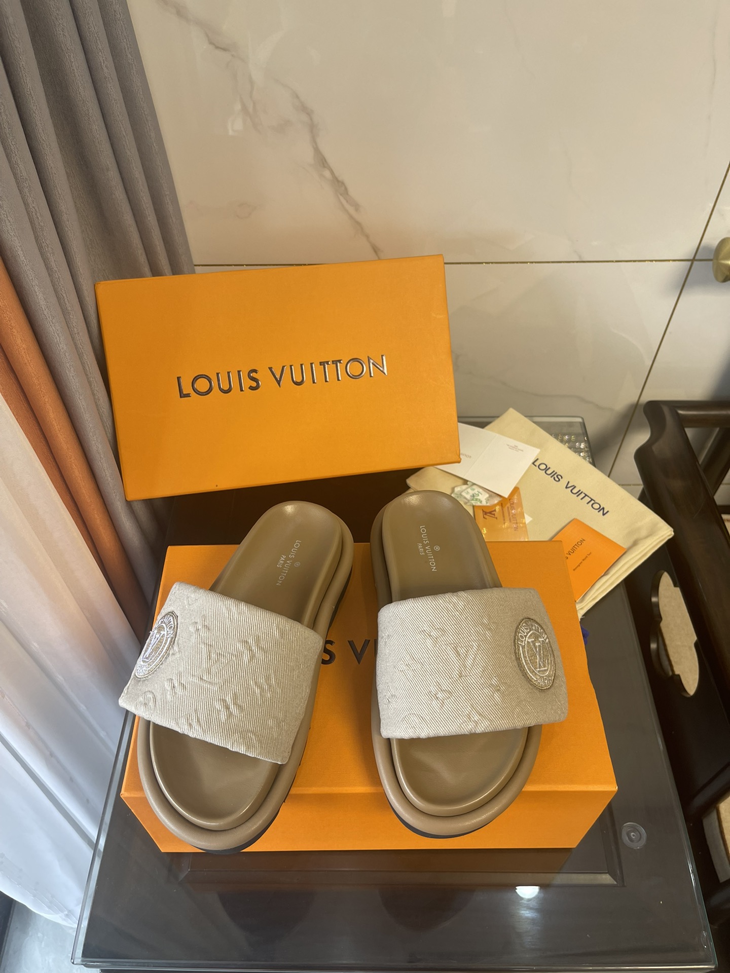 Louis Vuitton Women's Pool Pillow Comfort Mule Brown For Women LV - Soul Replicas