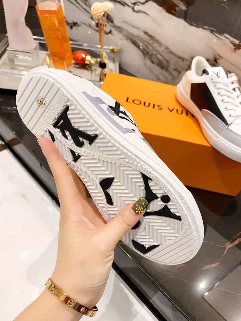 Louis Vuitton Charlie Sneaker Mix Of Recycled And Bio-Based Sustainable Materials Cacao Brown For Women LV 1A9JN8 - Soul Replicas