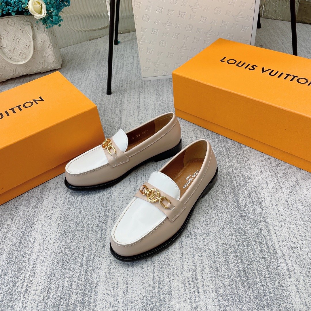 Louis Vuitton Women's Chess Flat Loafe Beige For Women LV - Soul Replicas