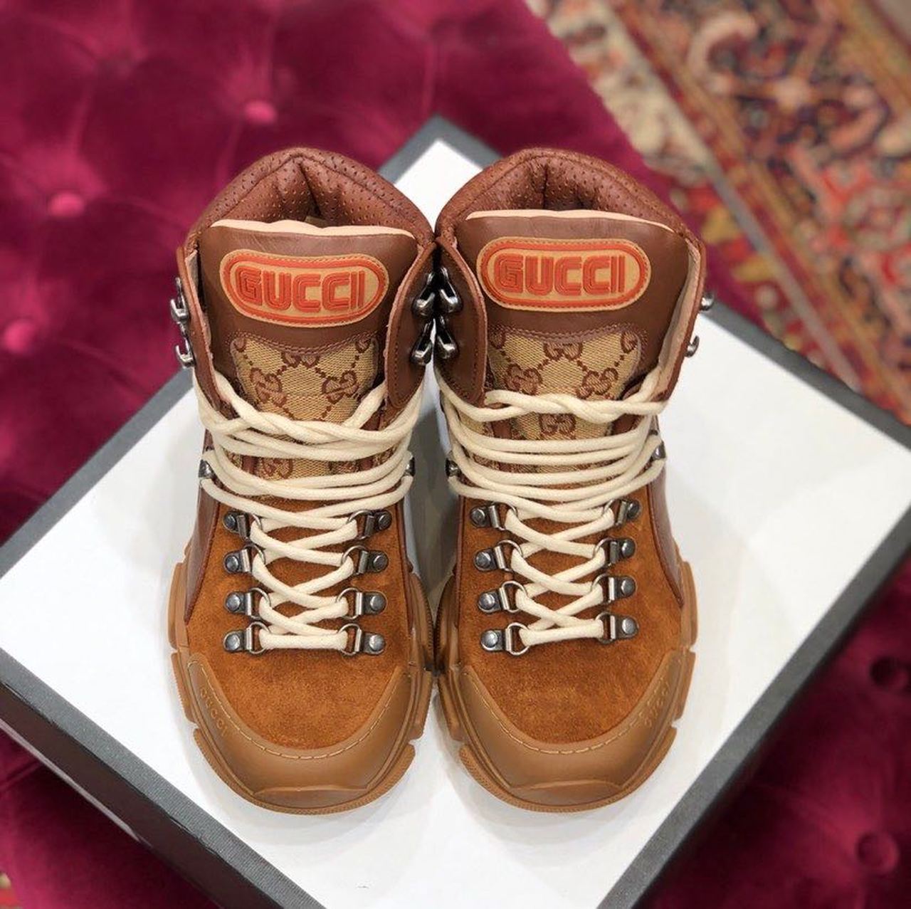 Gucci Flashtrek Gucci Sneakers Brown For Women Gucci - Soul Replicas