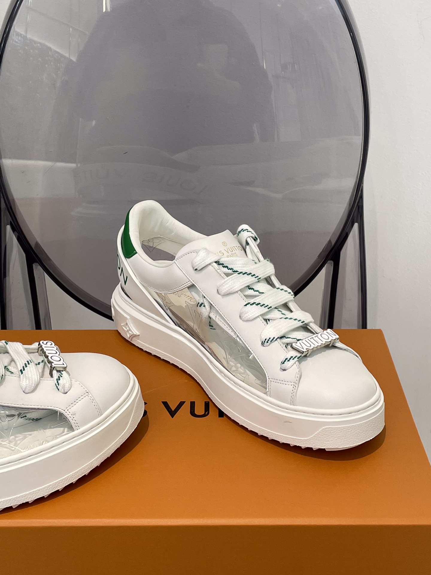 Louis Vuitton Women's Time Out Sneaker Green For Women LV - Soul Replicas
