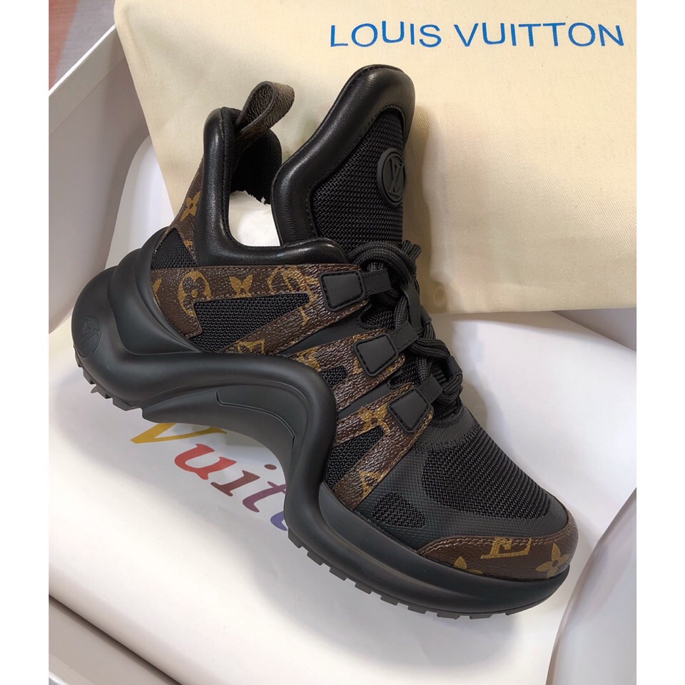 Louis Vuitton Women's LV Archlight Sneaker Black For Women LV 1A43LO - Soul Replicas