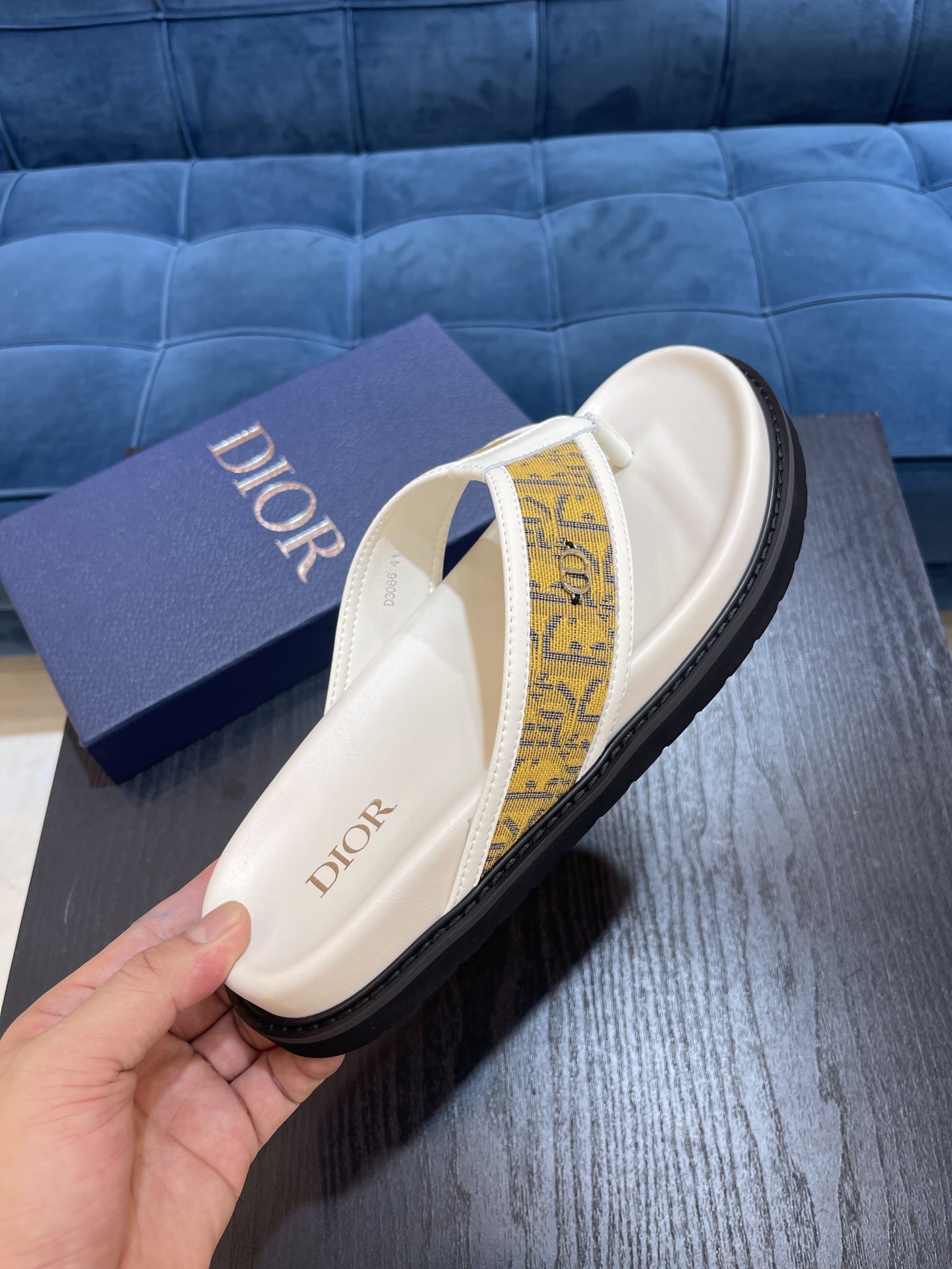 Christian Dior Aqua Sandal White For Men CD - Soul Replicas