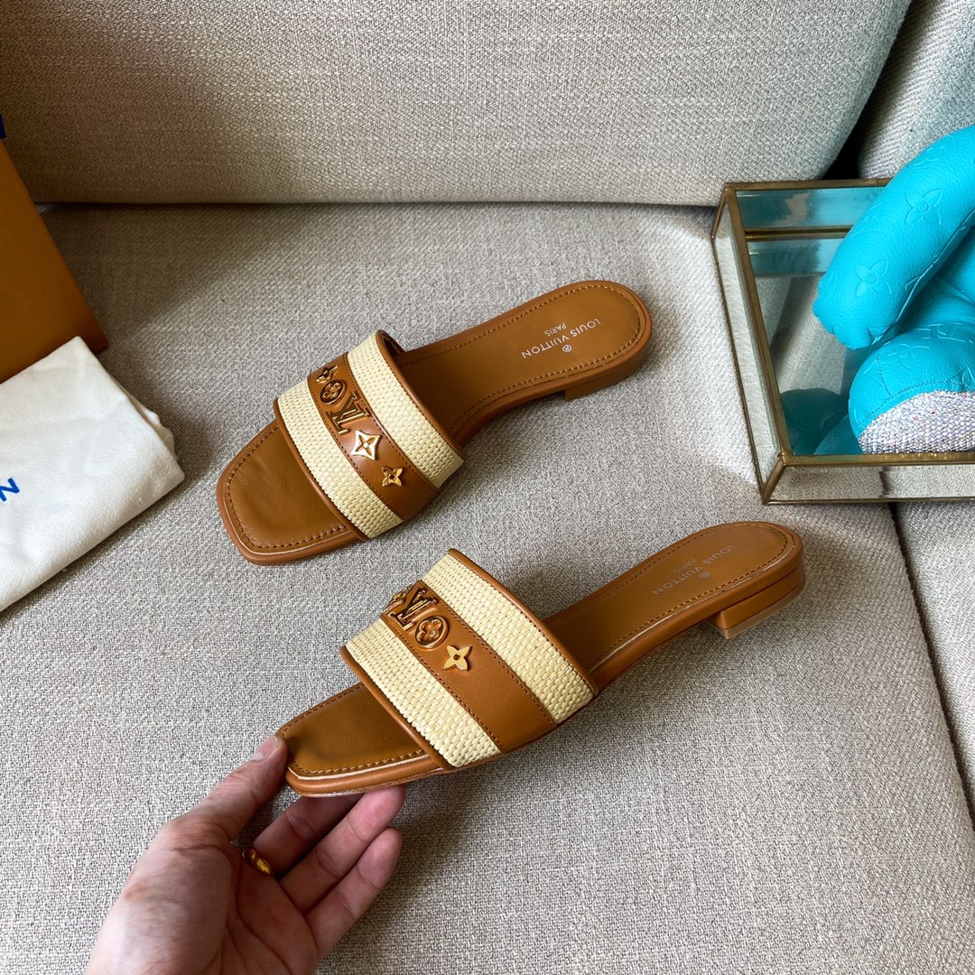 Louis Vuitton Women's Lock It Mule Brown For Women LV - Soul Replicas