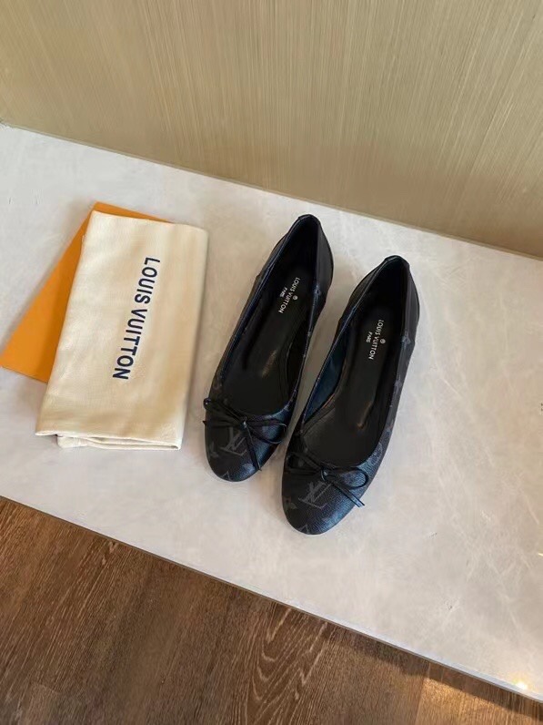 Louis Vuitton Women's Joy Ballerina Black For Women LV - Soul Replicas