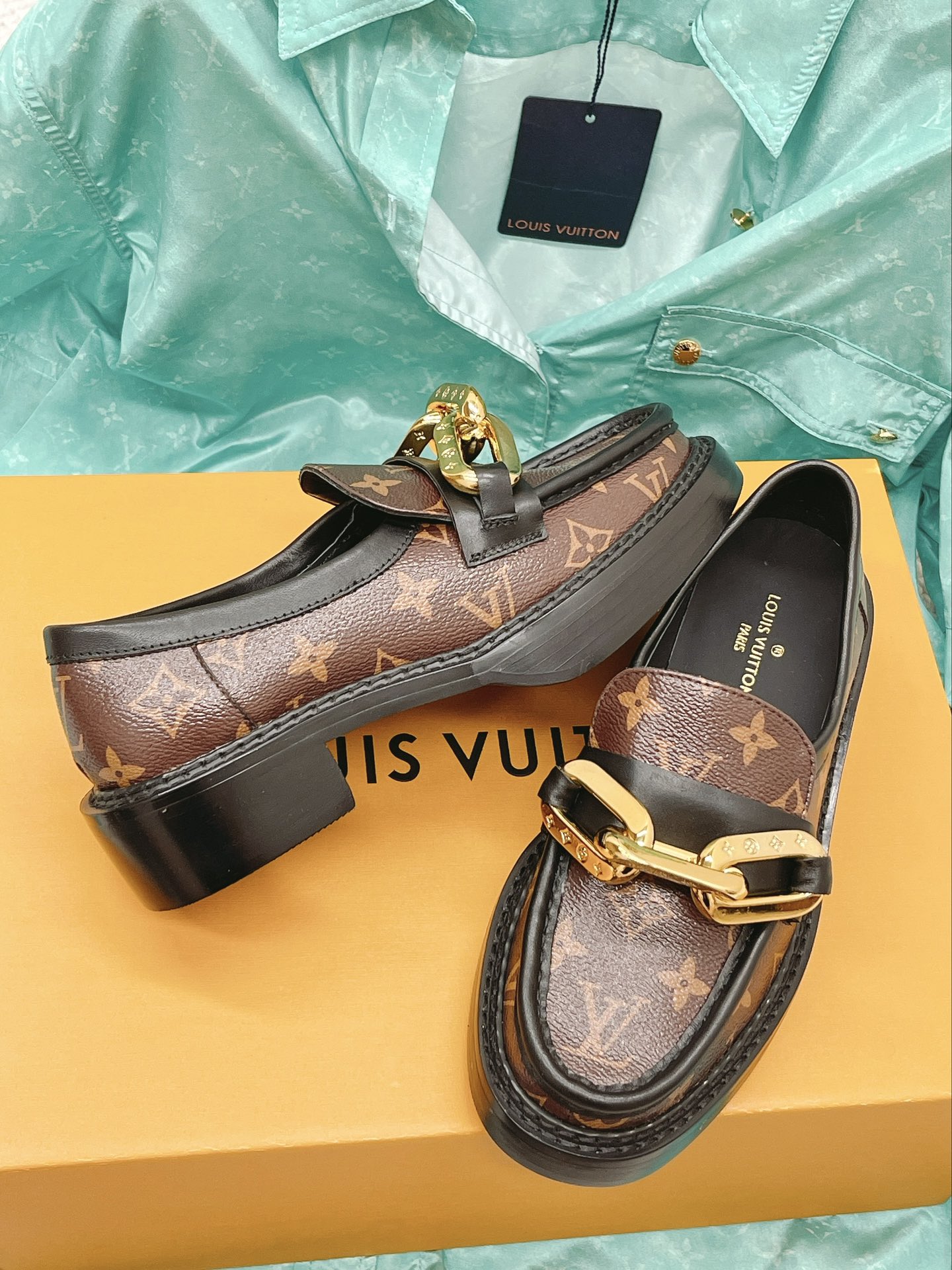 Louis Vuitton Women's Academy Loafer Brown For Women LV - Soul Replicas