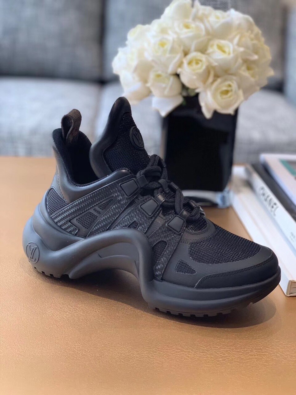 Louis Vuitton LV Archlight Sneaker Technical Fabrics Black For Women LV - Soul Replicas