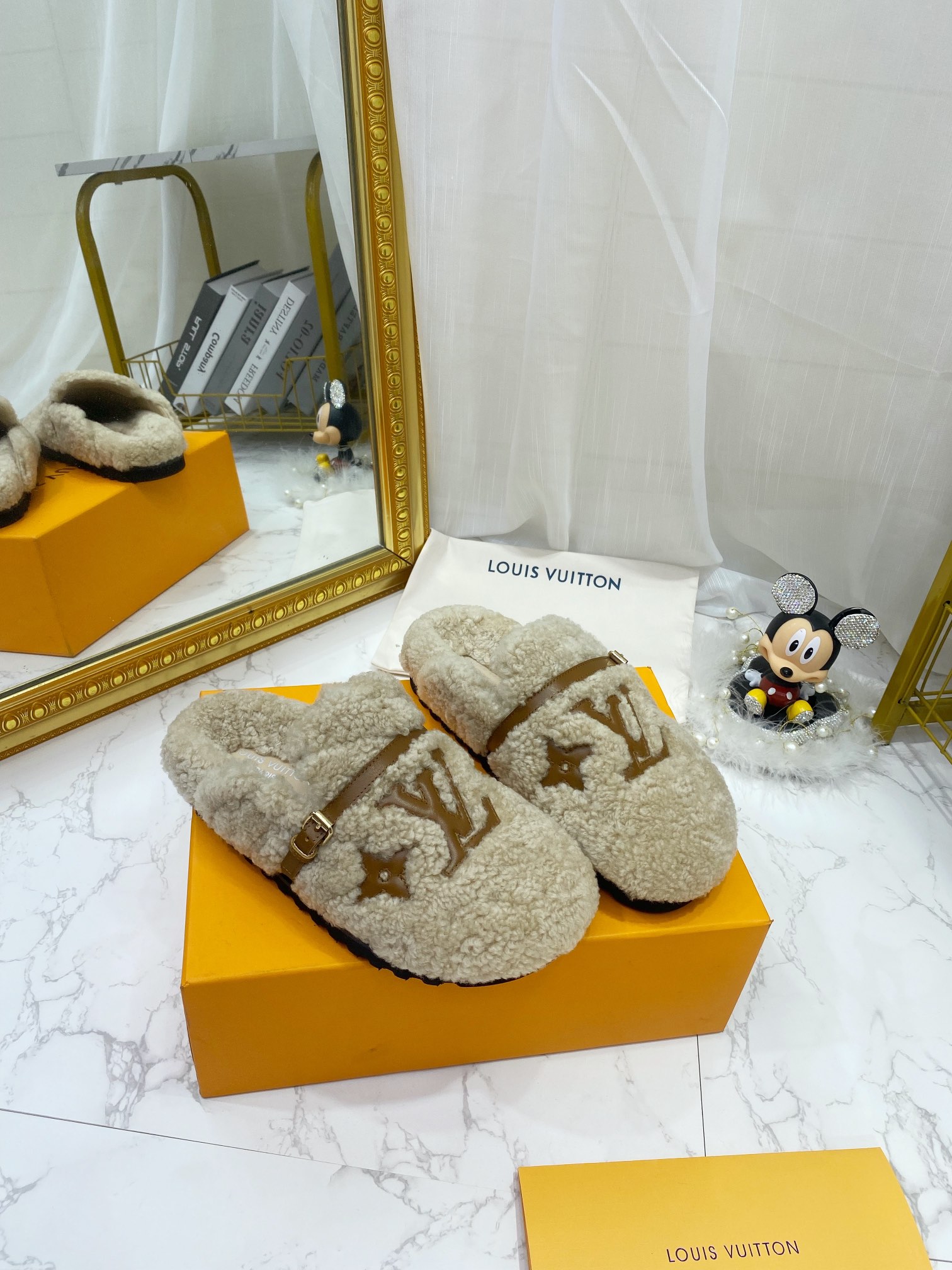 Louis Vuitton Women's Winterbreak Flat Comfort Mule Beige For Women LV - Soul Replicas