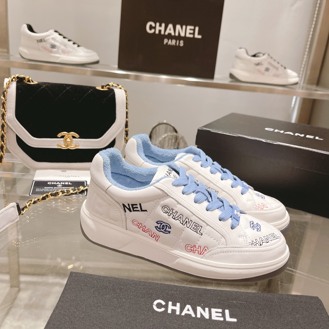 Chanel Women's Sneakers Blue For Women - Soul Replicas