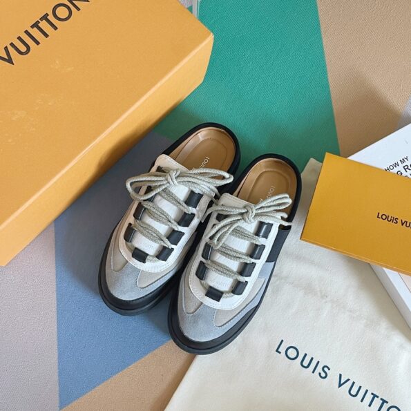 Louis Vuitton Women's Lous Sneakers Black For Women LV - Soul Replicas