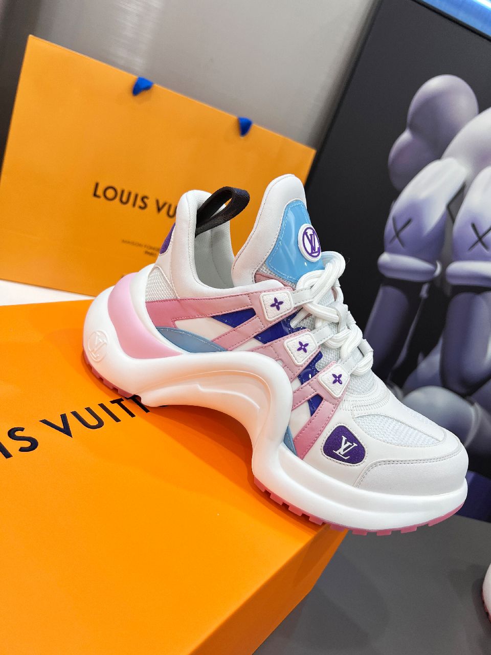 Louis Vuitton Women's LV Archlight Sneaker Pink And Blue For Women LV - Soul Replicas