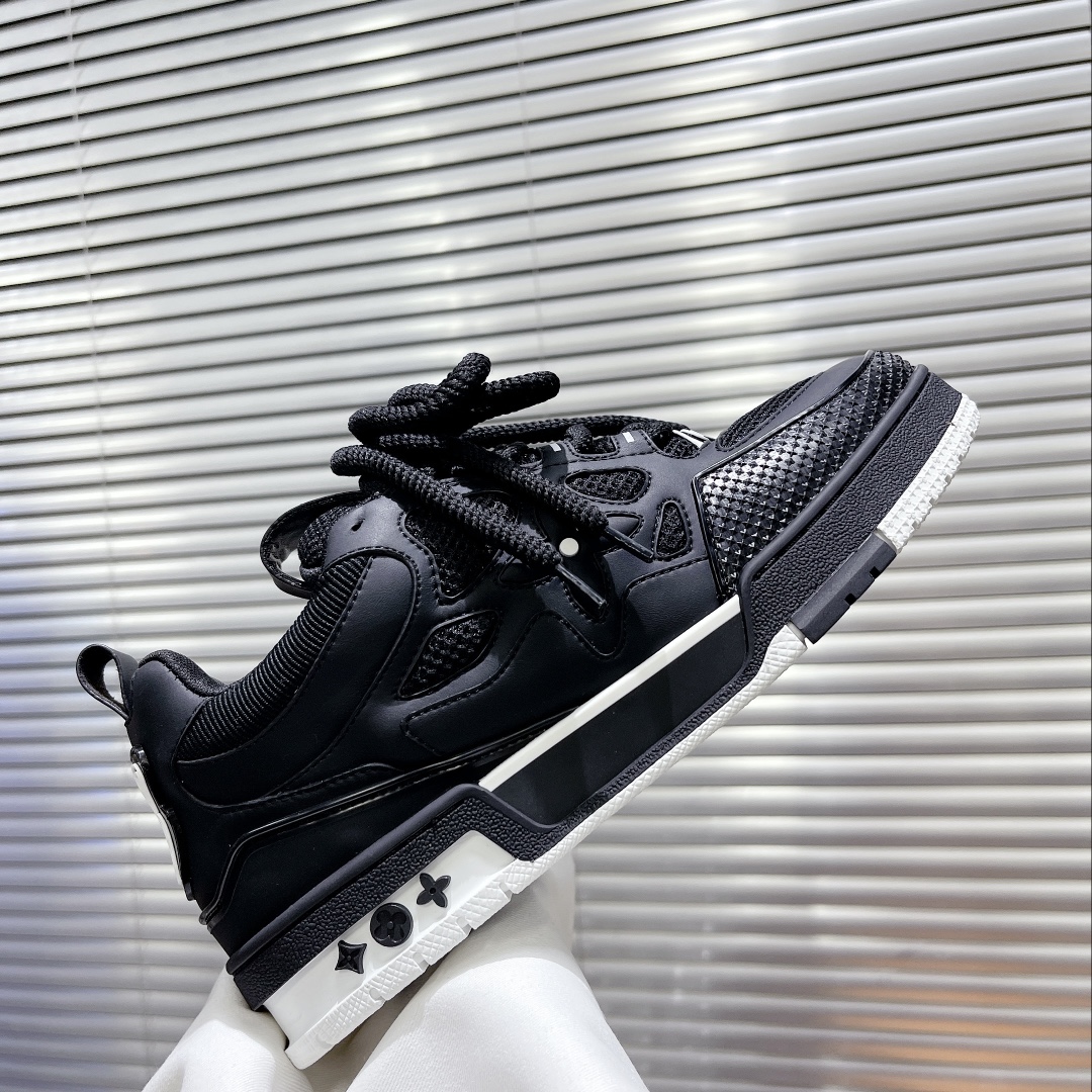 Louis Vuitton Women's Skate Sneakers Black For Women LV - Soul Replicas