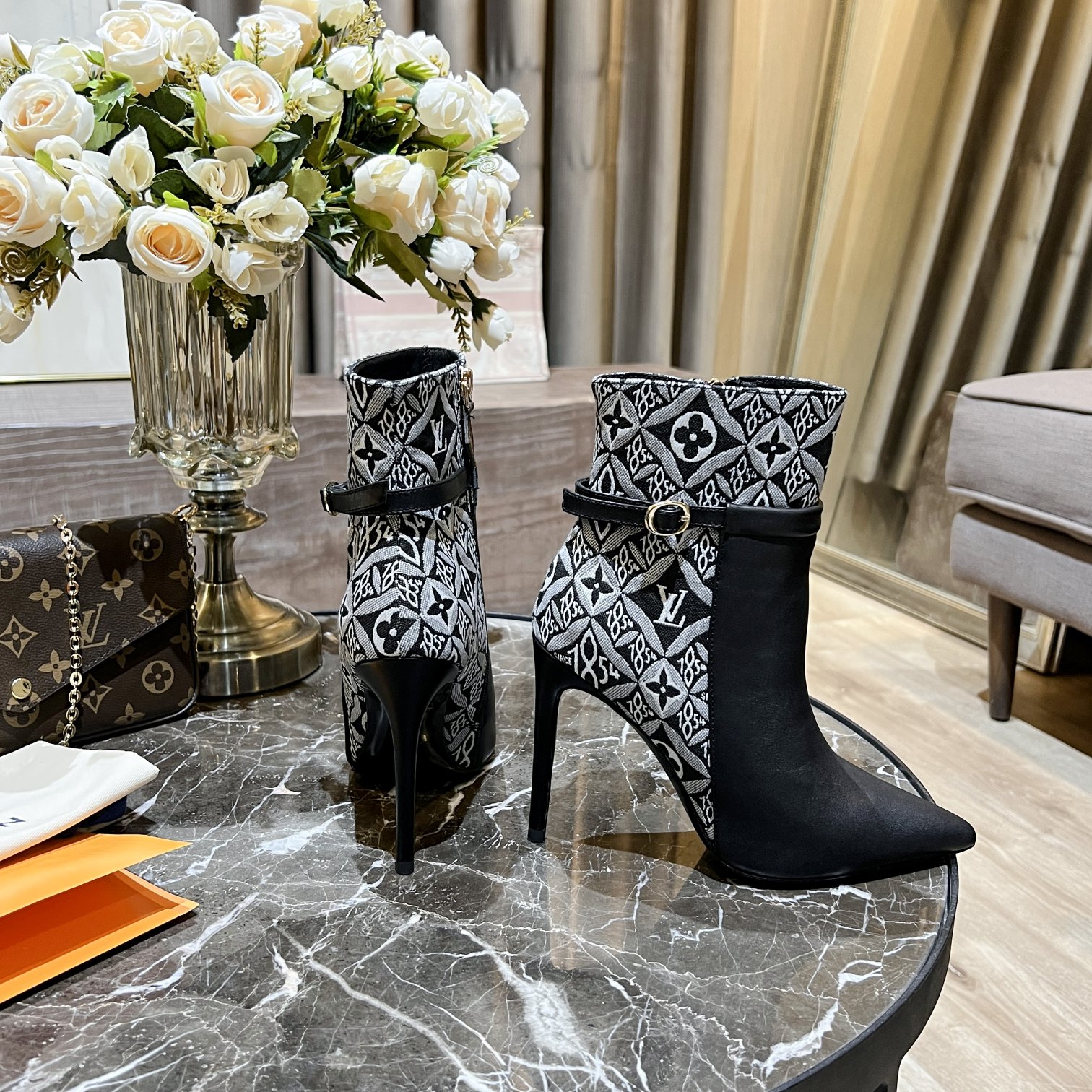 Louis Vuitton Women's Bottine Silhouette White For Women LV - Soul Replicas