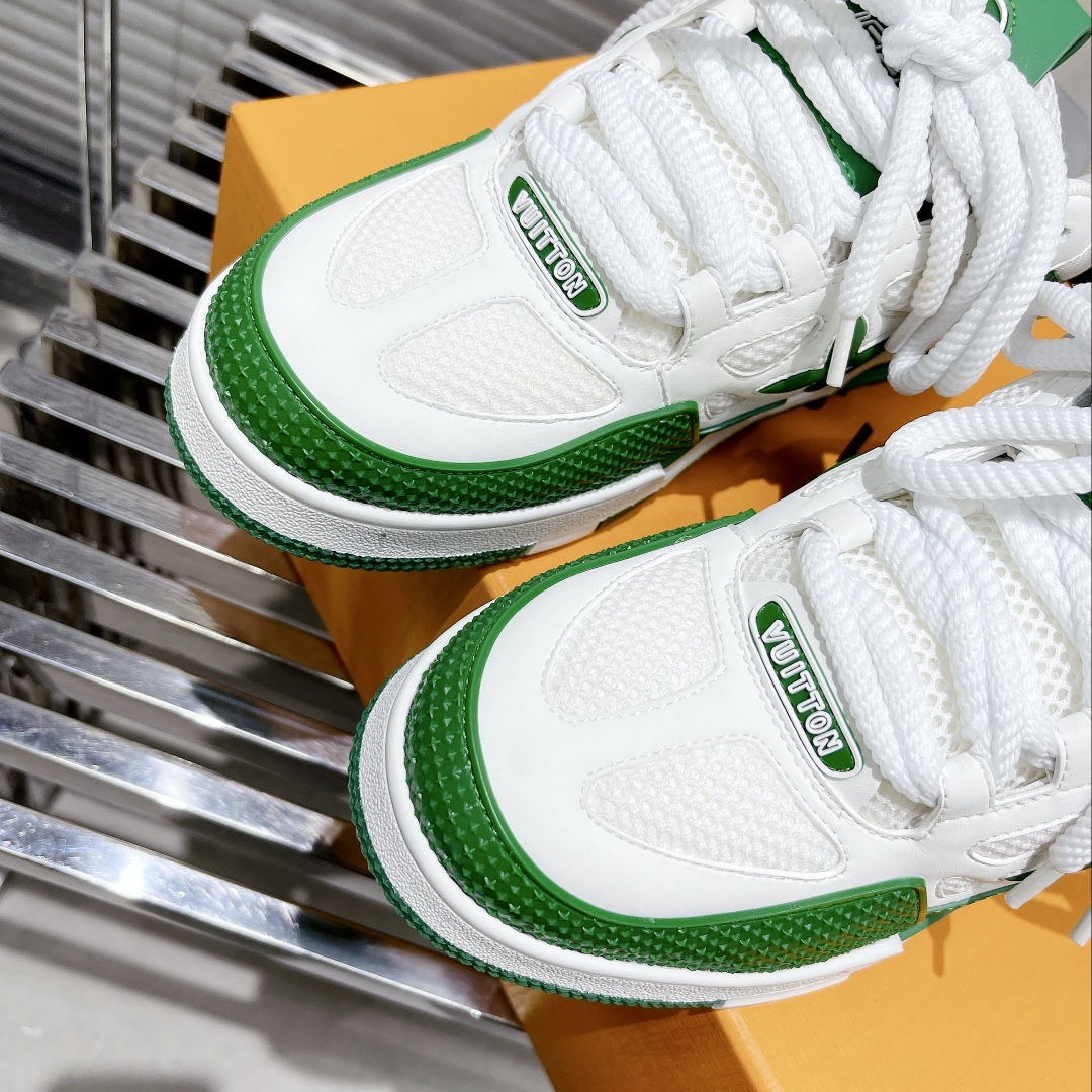 Louis Vuitton Women's Skate Sneakers Green For Women LV - Soul Replicas
