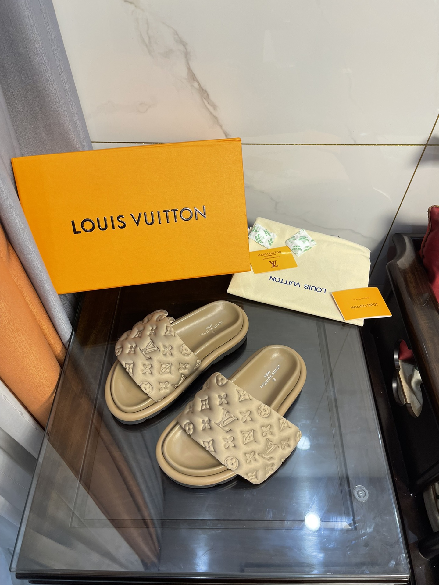 Louis Vuitton Women's Pool Pillow Comfort Mule Beige For Women LV - Soul Replicas