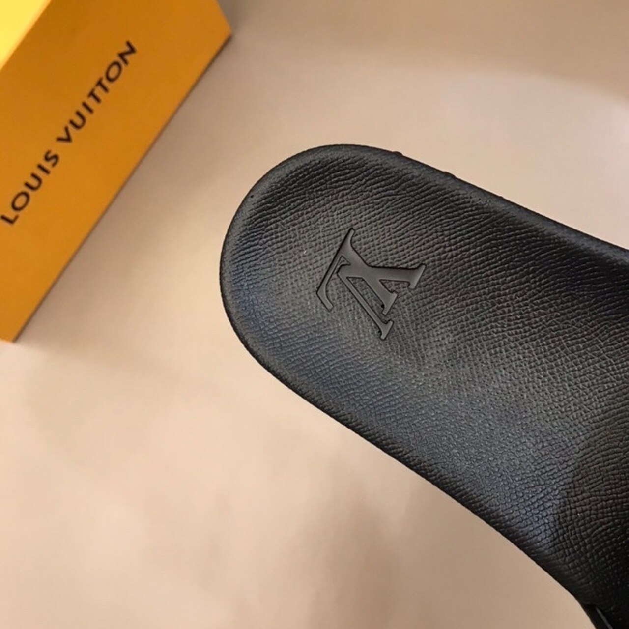 Louis Vuitton Waterfront Mule Monogram Rubber Brown For Men LV 1A3PSD - Soul Replicas