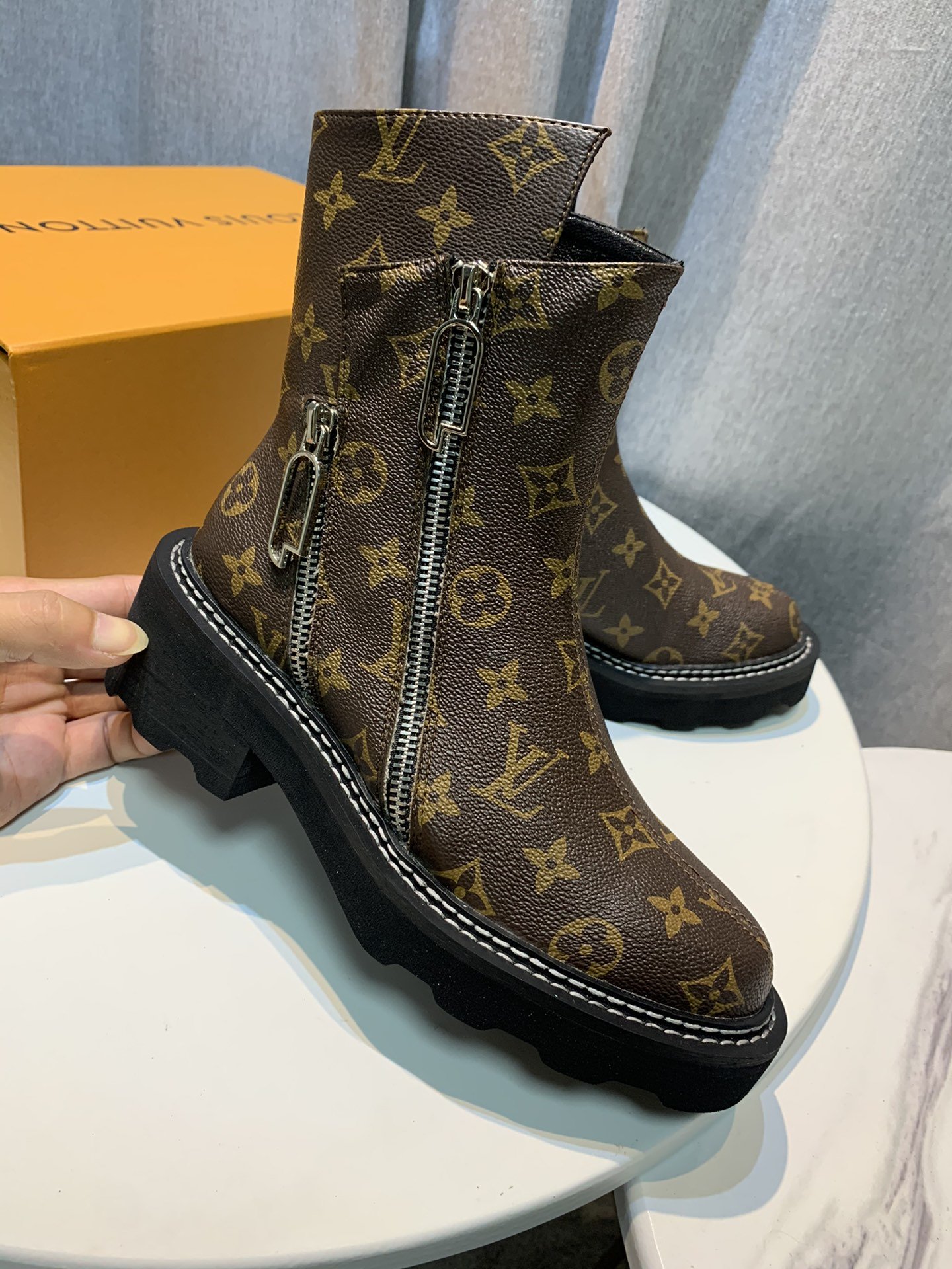 Louis Vuitton Women's Brand Boot Brown For Women LV - Soul Replicas
