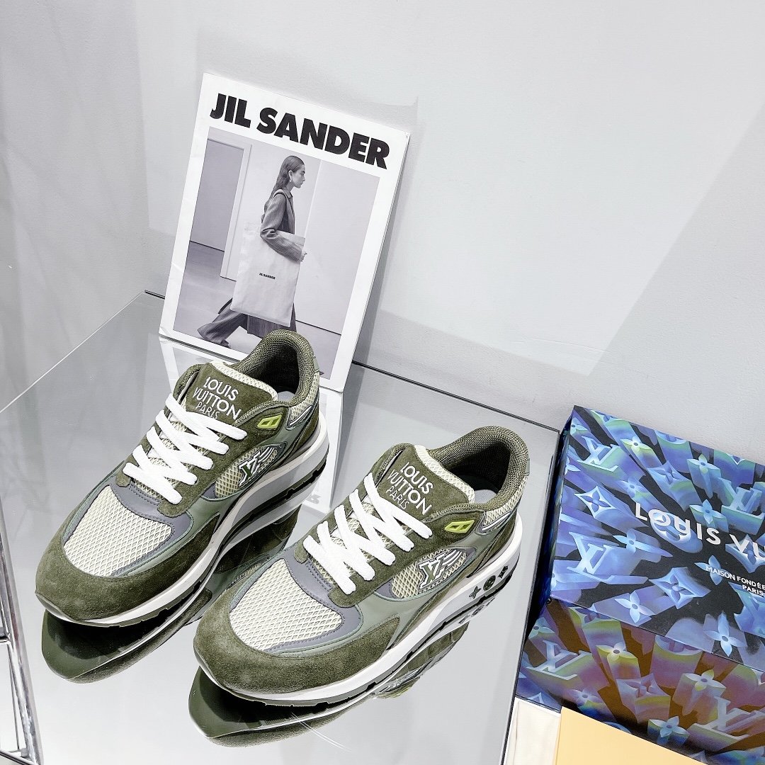 Louis Vuitton Run Away Sneaker Monogram Material Brown For Women LV - Soul Replicas