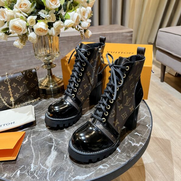 Louis Vuitton Women's Star Trail Ankle Boot Brown For Women LV - Soul Replicas