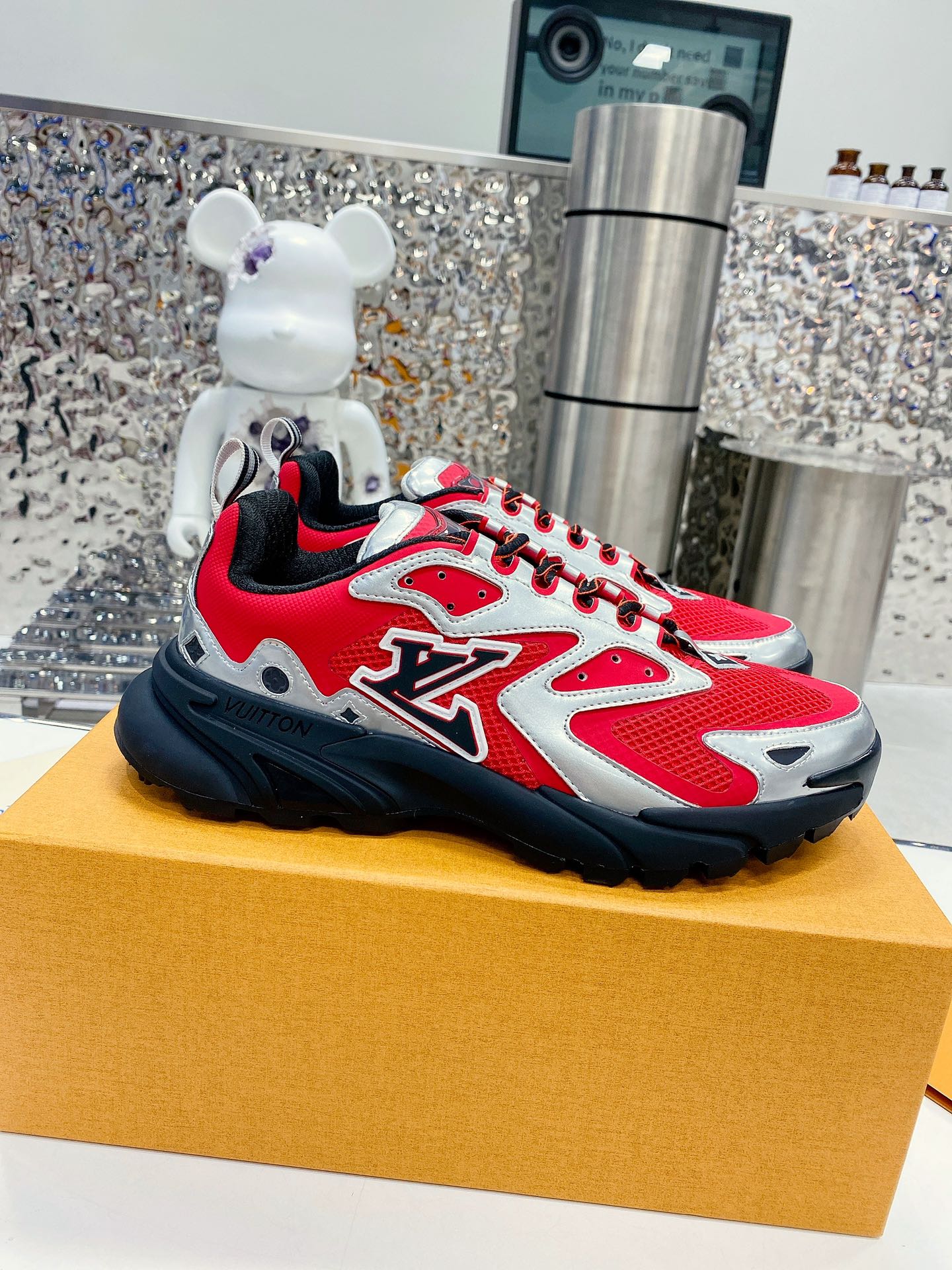 Louis Vuitton Women's LV Runner Tatic Sneaker Red For Women LV - Soul Replicas