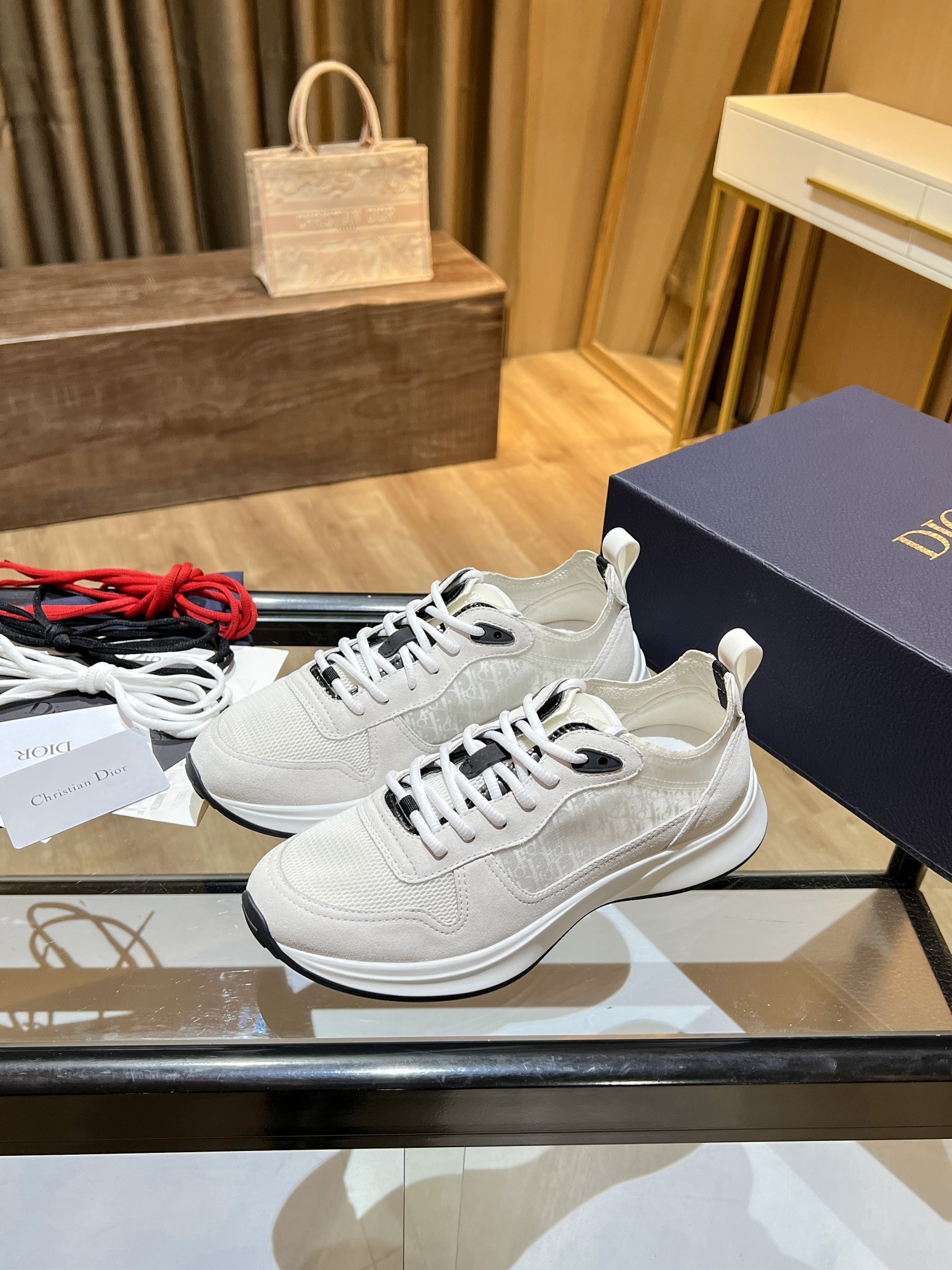 Christian Dior B25 Runner Sneaker White For Men CD - Soul Replicas