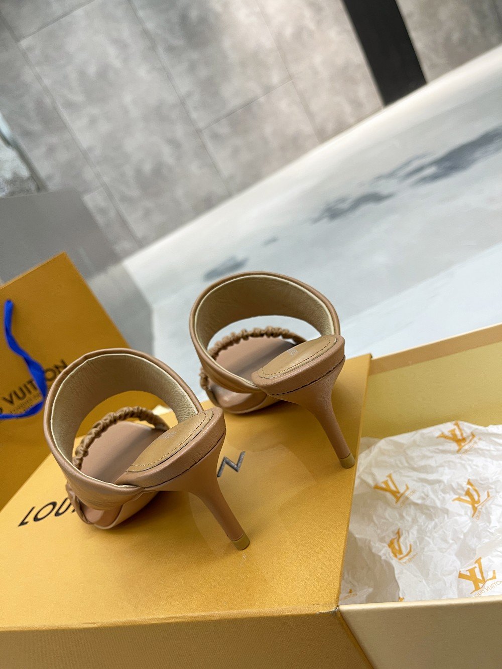 Louis Vuitton Women's Drapy Mule Brown For Women LV - Soul Replicas