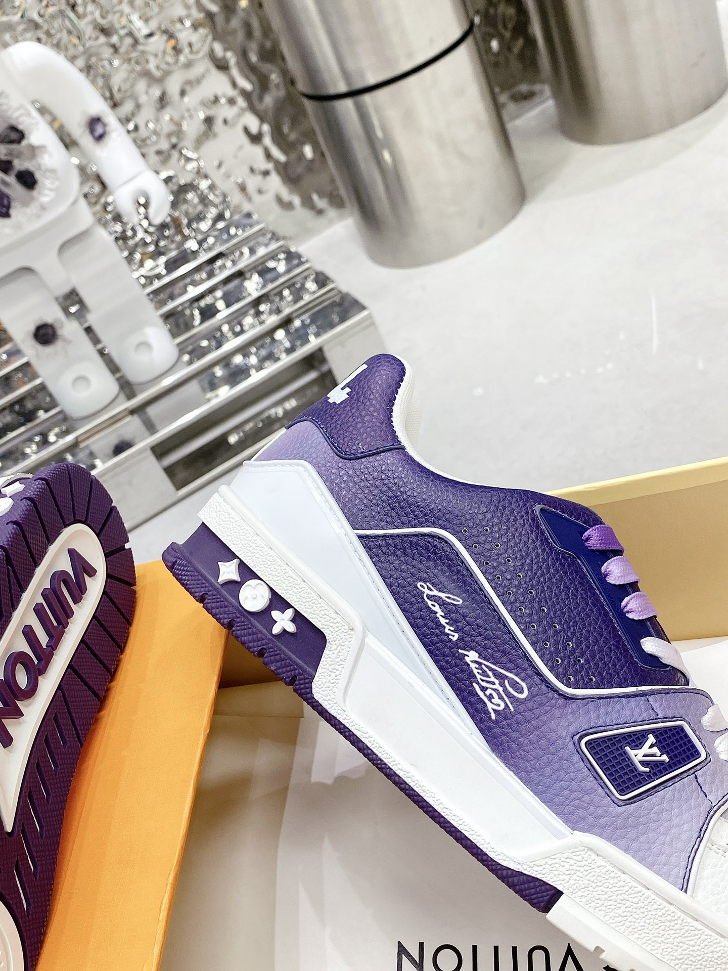 Louis Vuitton Women's LV Trainers Violet For Women LV - Soul Replicas