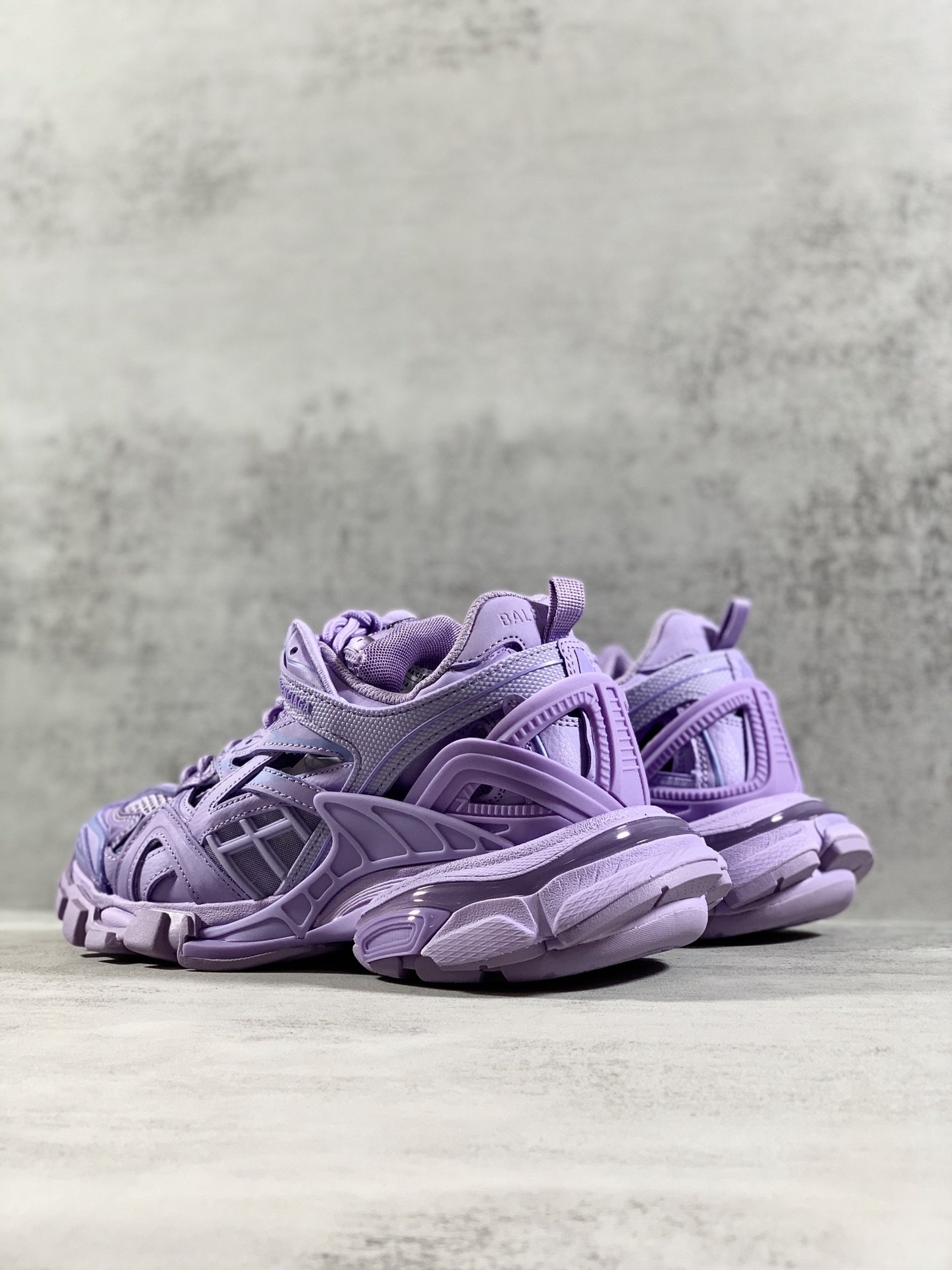 Balenciaga Track.2 Clear Sole Trainers Purple For Women - Soul Replicas