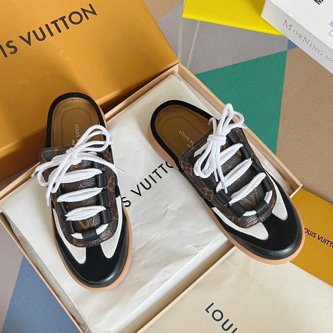 Louis Vuitton Women's Lous Sneakers Beige For Women LV - Soul Replicas