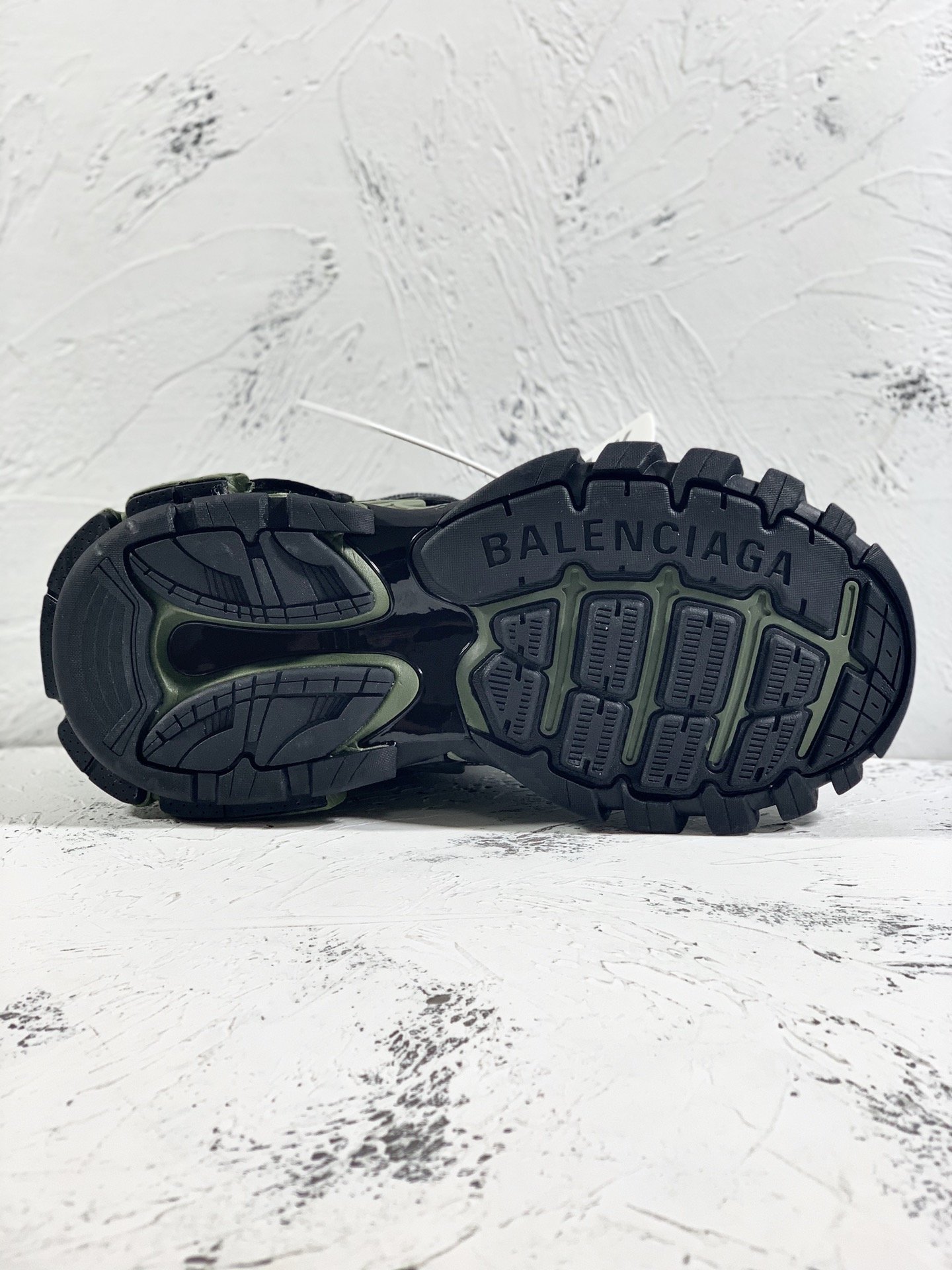 Balenciaga Track.2 Clear Sole Trainers Black/Green For Women - Soul Replicas
