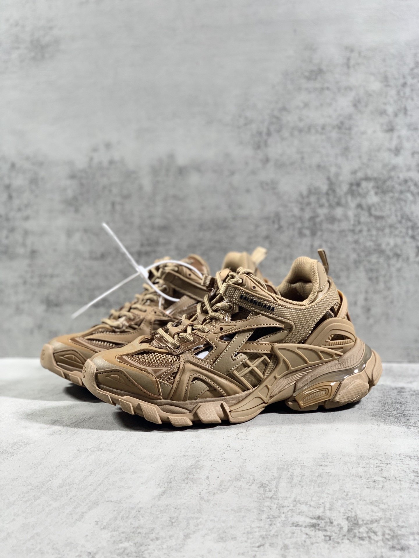 Balenciaga Track.2 Clear Sole Trainers Brown For Women - Soul Replicas