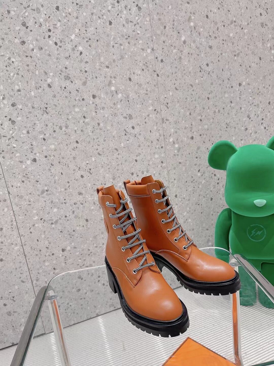 Hermes Bridge Ankle Boots Brown For Women - Soul Replicas