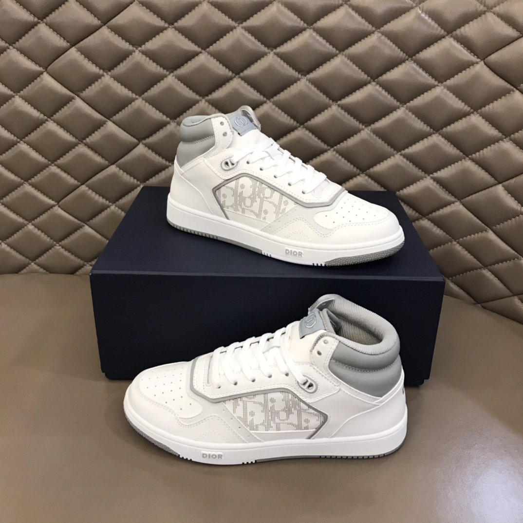 Christian Dior B27 High-Top Sneaker White For Men CD 3SH133ZIJ_H068 - Soul Replicas