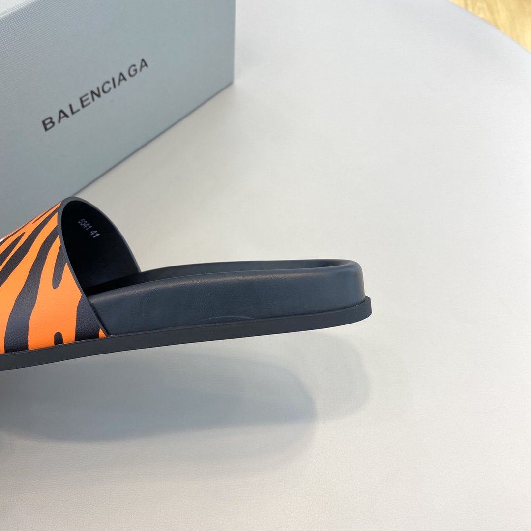 Balenciaga Slide Sandal Orange For Women - Soul Replicas
