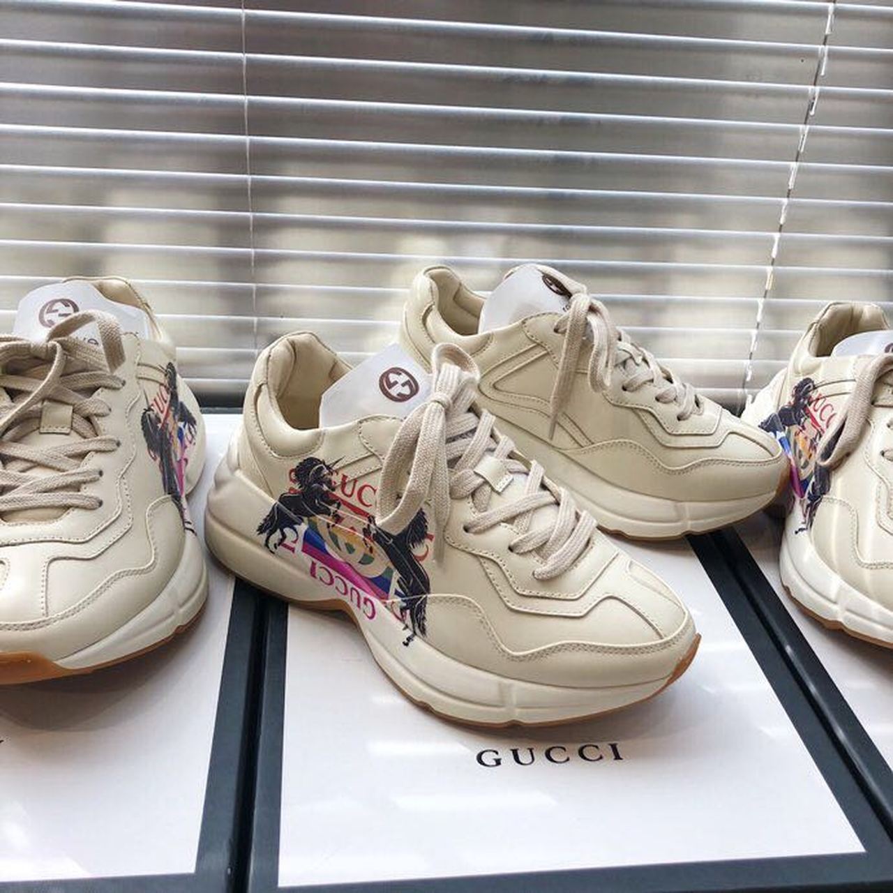 Gucci Women's Rhyton Sneaker With Gucci Unicorn White For Women Gucci ‎ - Soul Replicas