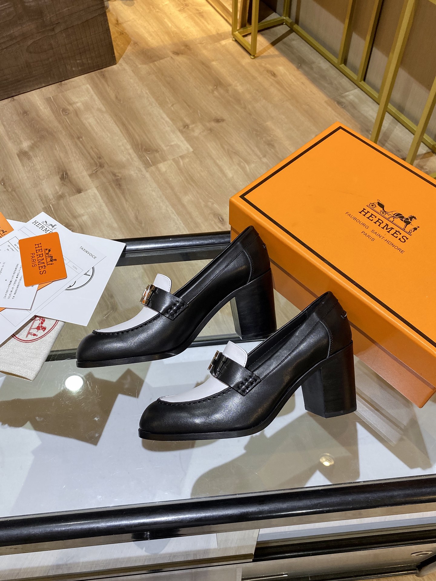 Hermes  Shoes Heel White For Women 2.8in/7cm - Soul Replicas