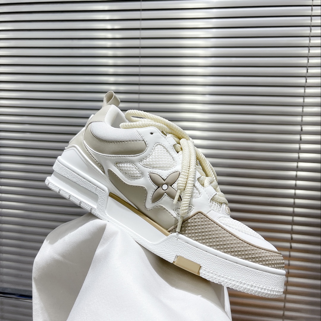 Louis Vuitton Women's Skate Sneakers Beige For Women LV - Soul Replicas