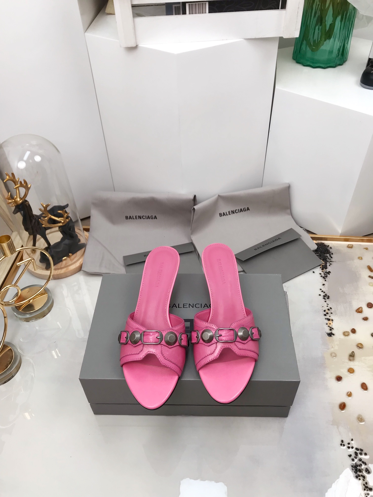 Balenciaga Cagole Sandal PiNike For Women - Soul Replicas