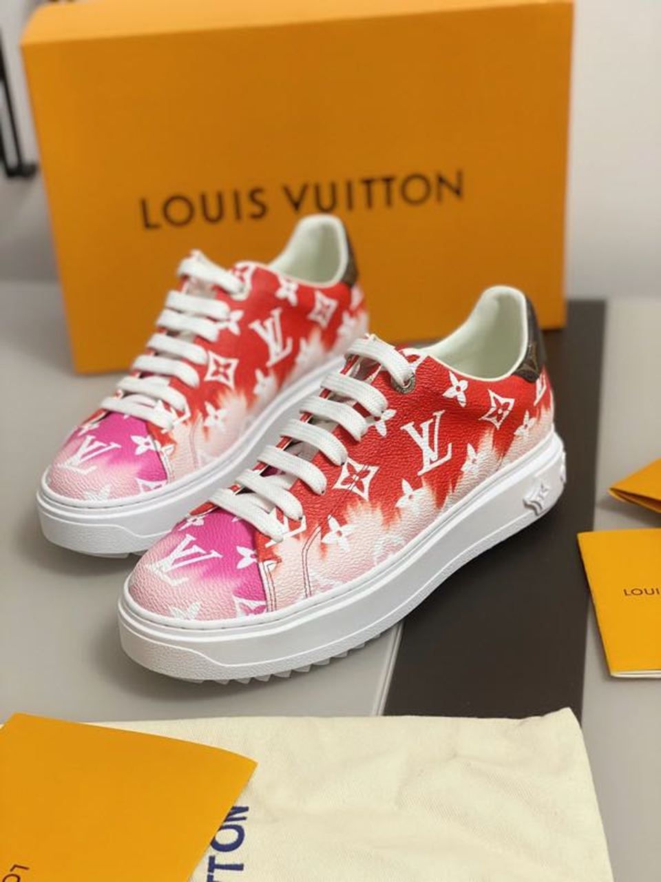 Louis Vuitton Time Out Sneaker Multi Color For Women LV - Soul Replicas