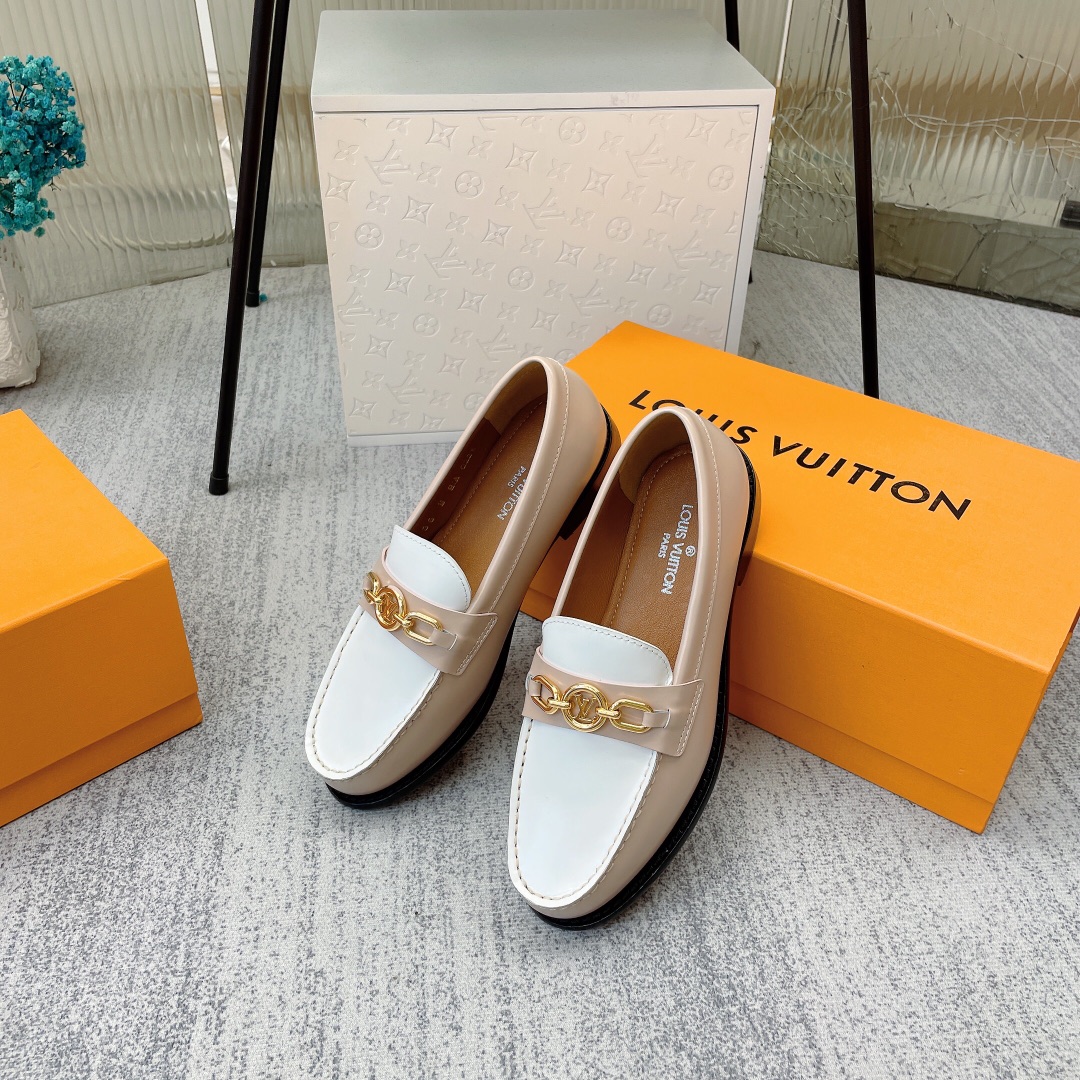 Louis Vuitton Women's Chess Flat Loafe Beige For Women LV - Soul Replicas